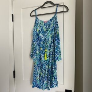 Lilly Pulitzer cold shoulder dress